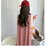 Women Striped Vest Plus Size Nightwear