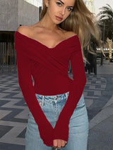Red Backless Bodysuit Women – Slim Corset