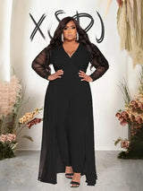 Women Mesh Lace Sleeve Pants Set