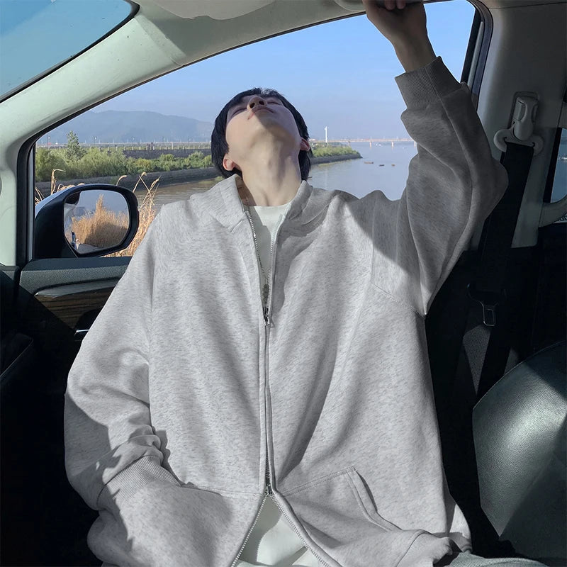 Plus Size Men’s Zip-Up Hoodie