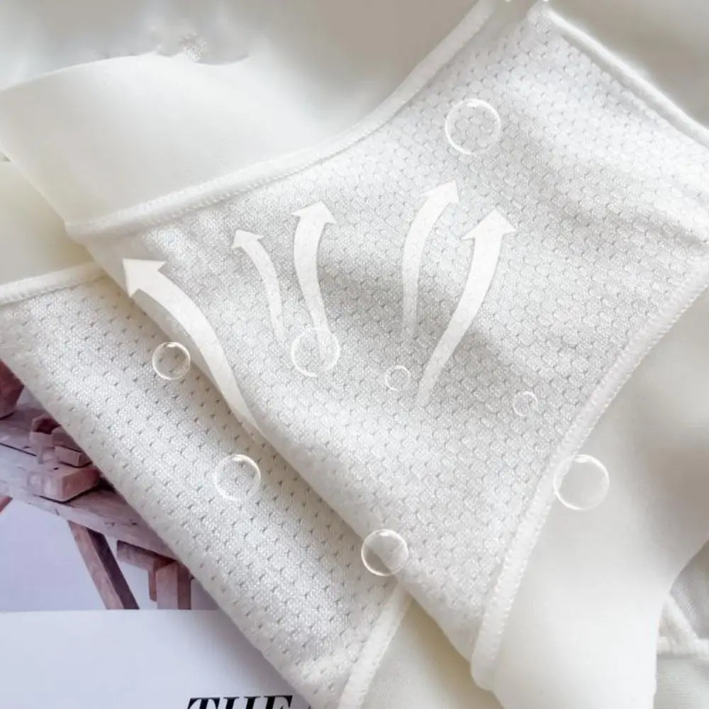 Women Ruffle Ice Silk Panties