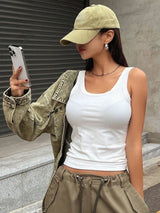 Knitted Sexy Summer Camisole Tank Top