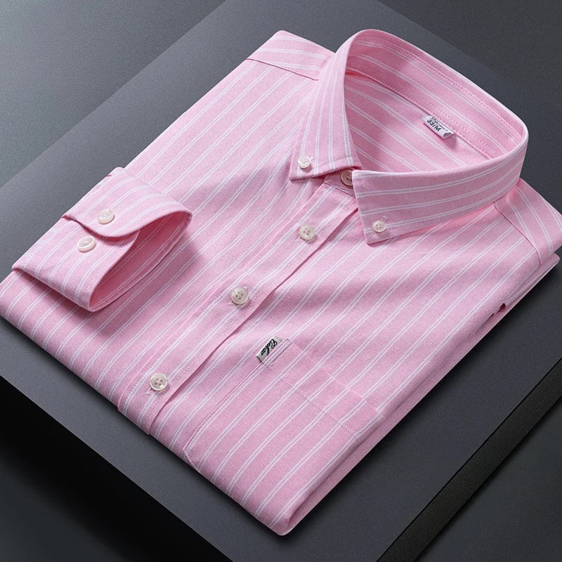 Men Striped Cotton Shirt