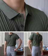 Men Stripe Polo Shirt