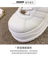 Women’s Pumps Round Head Lace-Up Leisure Heels