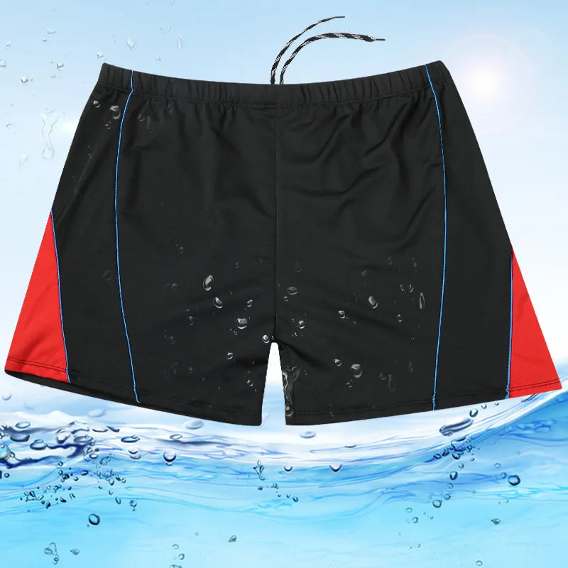 Men's Elastic Plus Size Swim Trunks