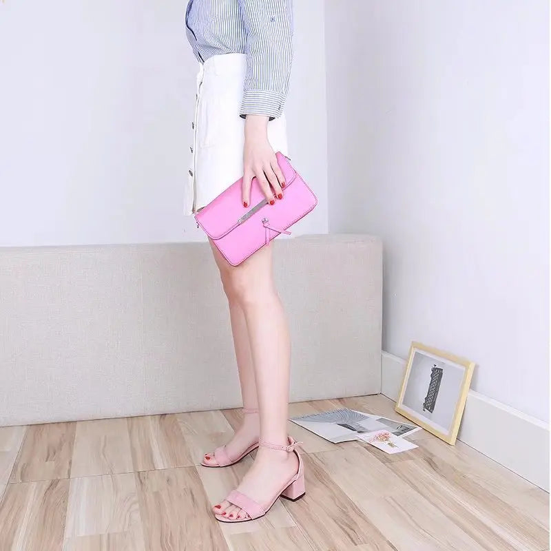 Elegant Low Block Heel Sandals – 2025