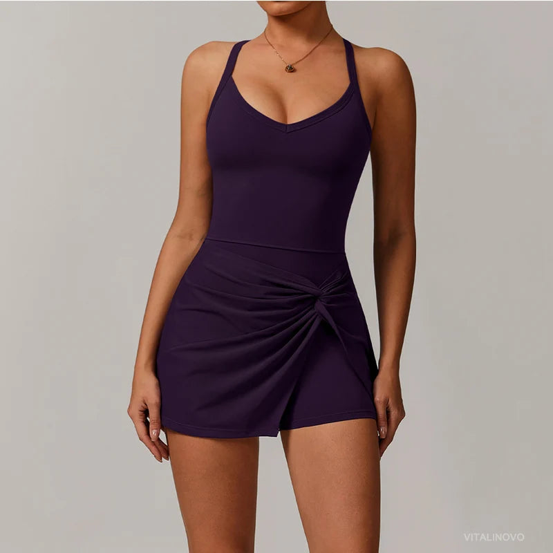 Women Tennis Dress with Shorts