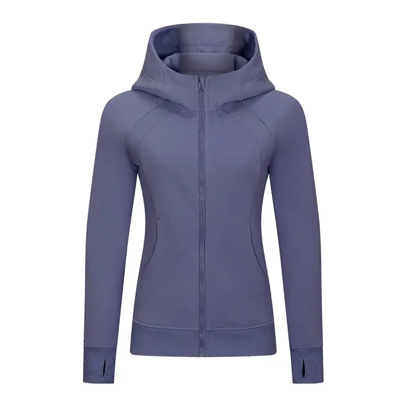 Women Thick Warm Hooded Sports Jacket
