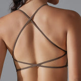 Women Quick Dry Cross Back Sports Bra