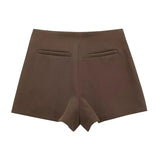 Women Asymmetrical Skort Shorts