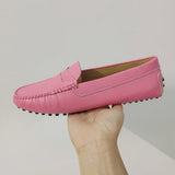 Women Flats 2025 Genuine Leather Slip-On Loafers