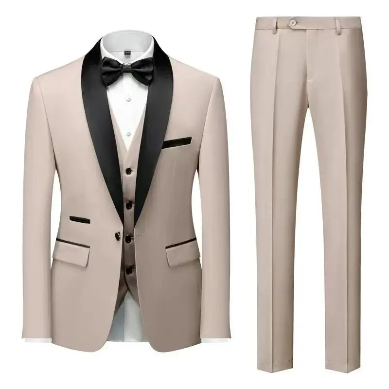 Men's Plus Size Suit – Business 3-Piece Outfit
