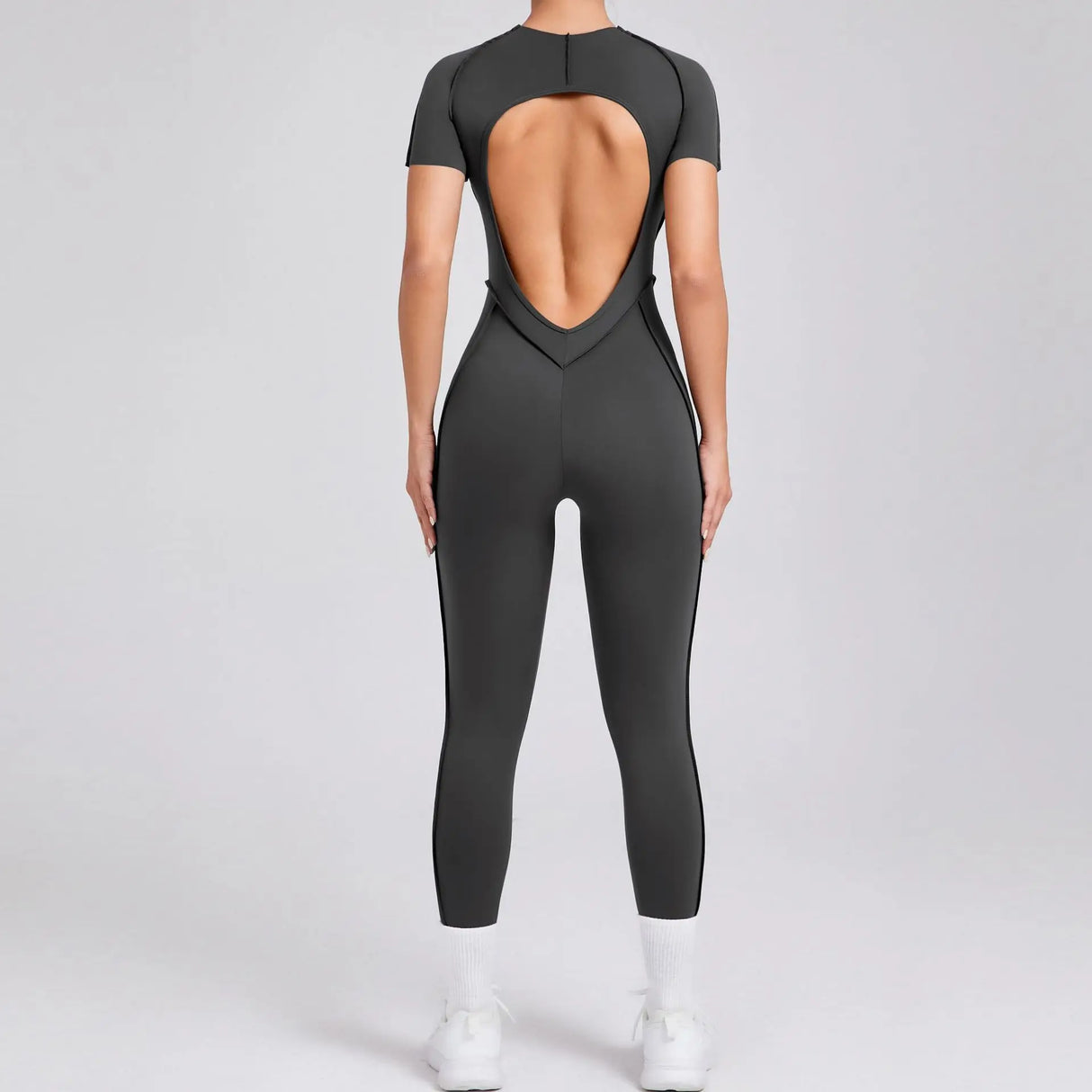 Women Backless Yoga Jumpsuit