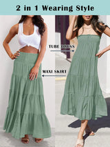 Women Boho Maxi Skirt