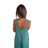 ZenFit™ – V-Neck Wide Leg Sleeveless Jumpsuit (Minimal, Cool & Flexible)