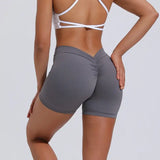 Women V Curve Push Up Yoga Shorts