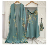 Women Bridal Satin Robe Set