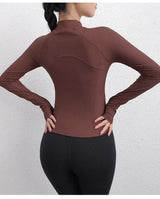 Women Textured Long Sleeve Running Jacket