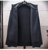 Men Fleece Knit Cardigan Jacket