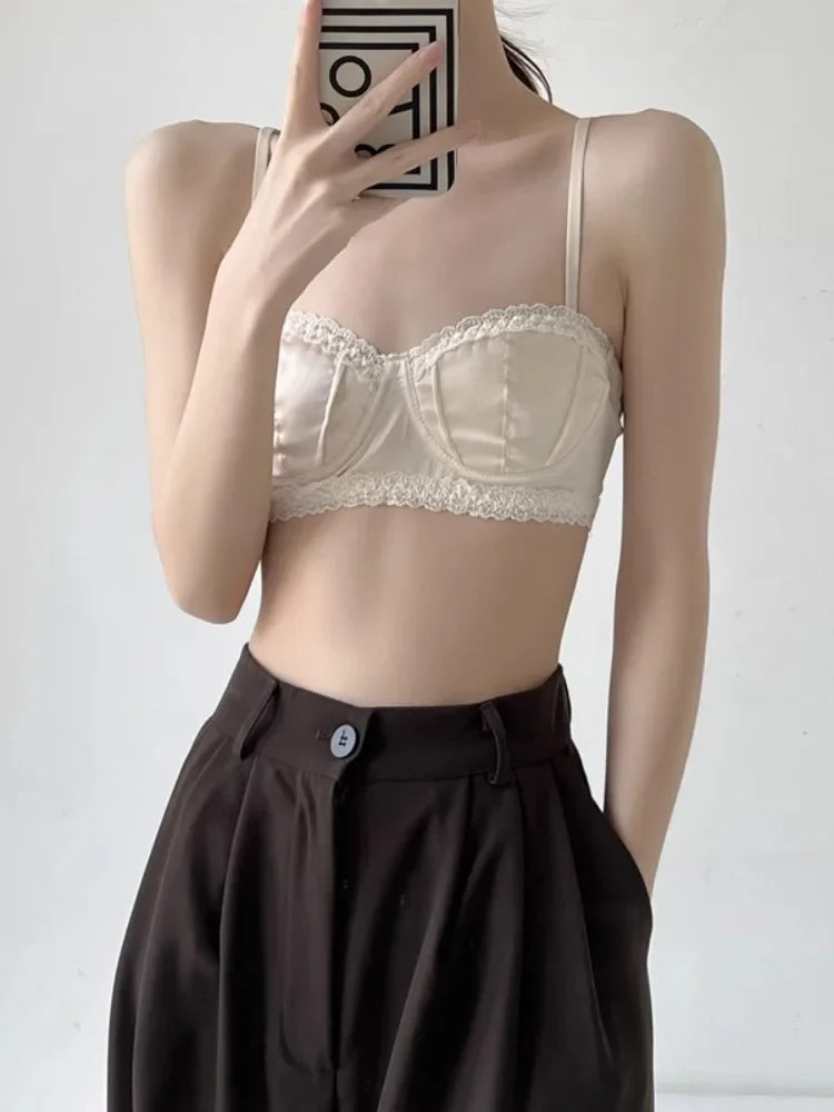 Women French Lace Half Bra