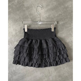 Women Ruffle High Waist Skirt
