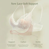 Women Wireless Lace Bra Set