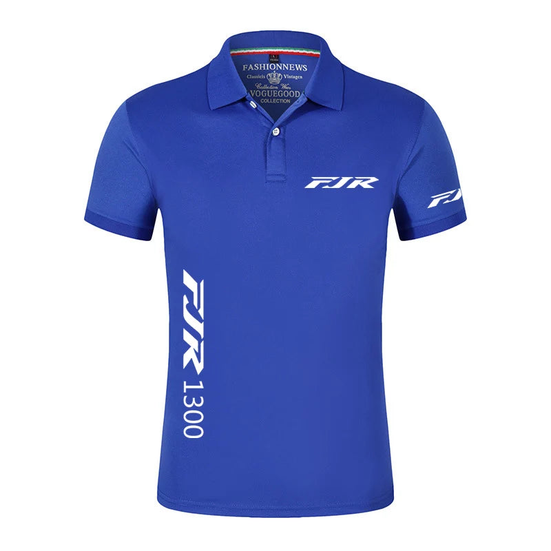 Men Motorcycle Logo Polo Shirt