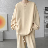 Men’s Plus Size Plain Tracksuit Set M–5XL