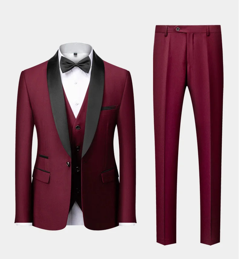 Men's Plus Size Suit – Business 3-Piece Outfit