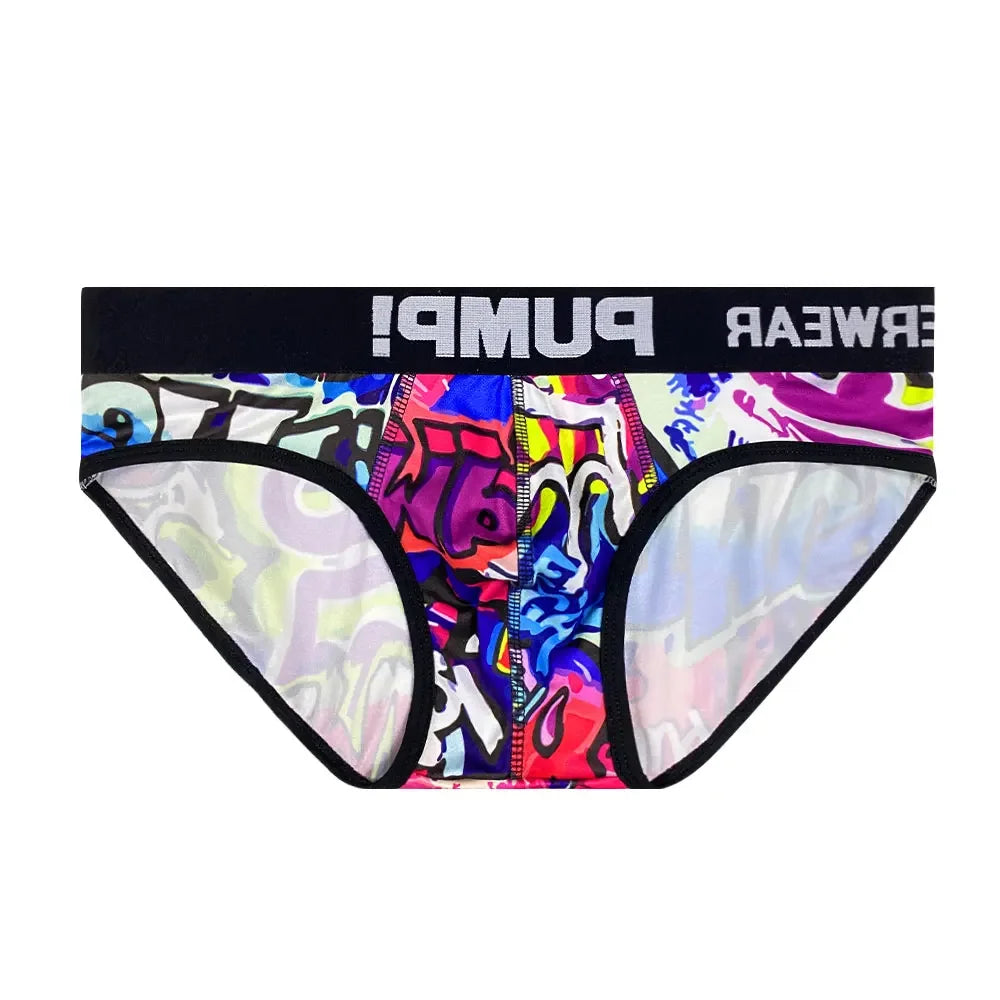 Men's Sexy Graffiti Briefs – Low Waist Jockstrap
