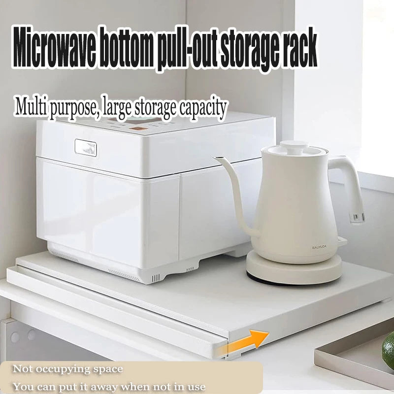 Kitchen Microwave Storage Rack Organizer