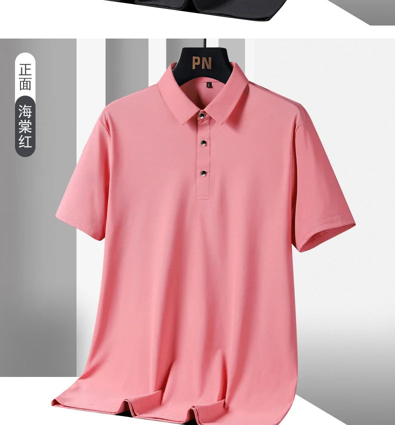 Men Oversize Quick Dry Polo Shirt