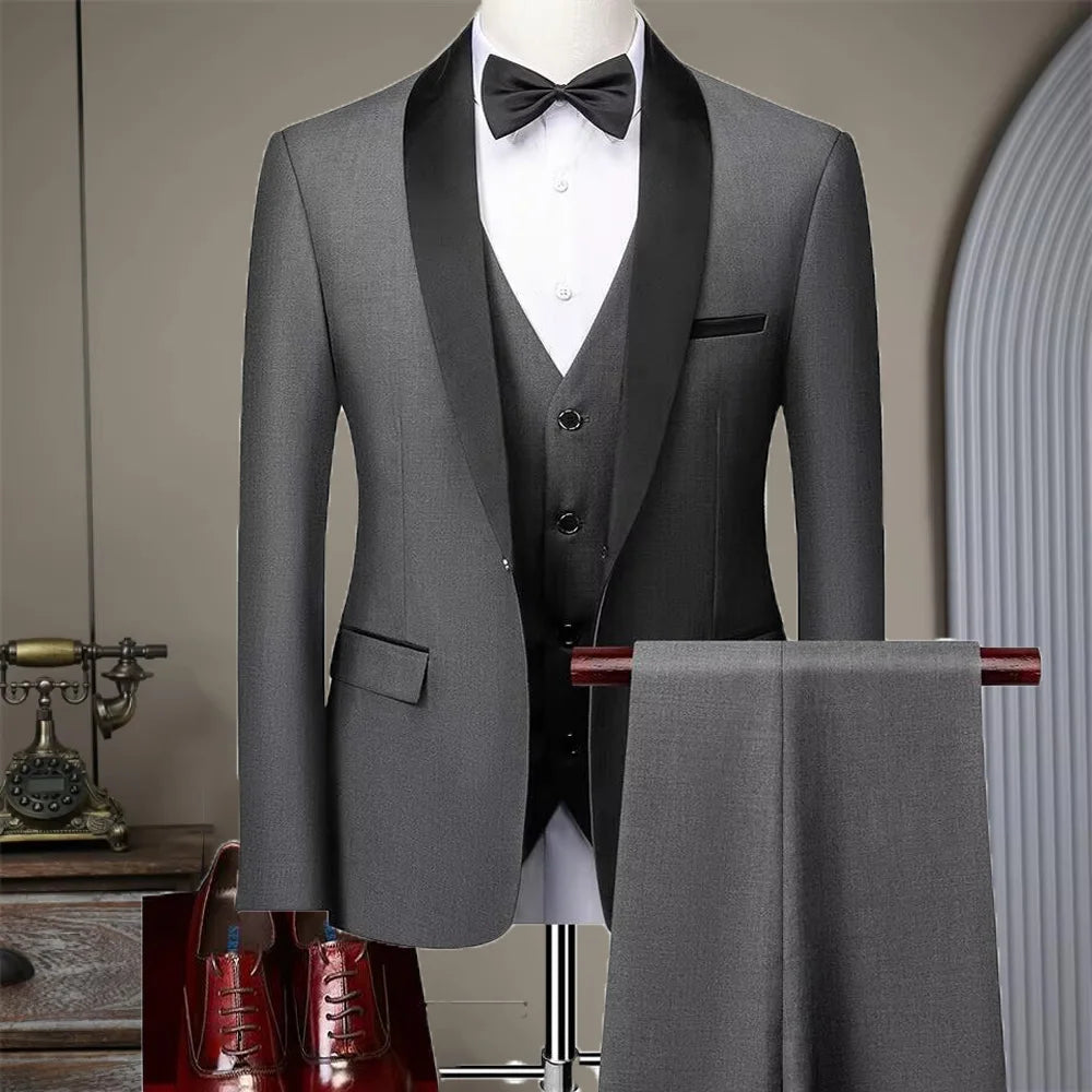 Men's Plus Size Suit – Business 3-Piece Outfit
