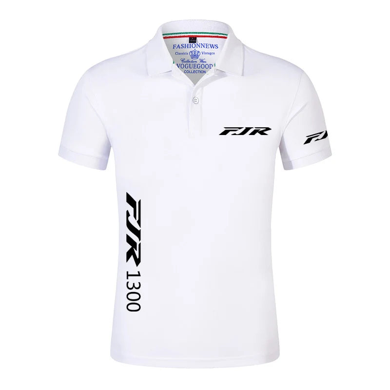 Men Motorcycle Logo Polo Shirt