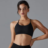 Women Quick Dry Cross Back Sports Bra