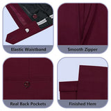 Men Slim Fit 3-Piece Formal Suit