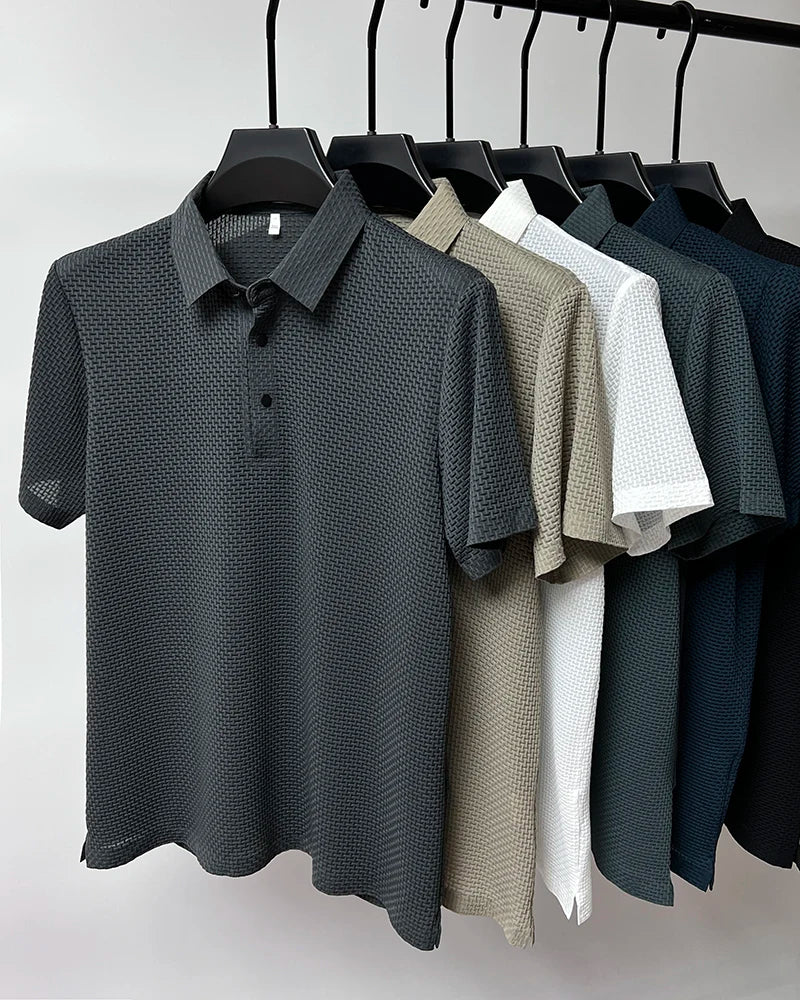 Men Ice Silk Polo Shirt