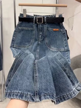 Women Boho Floral Elastic Waist Skirt