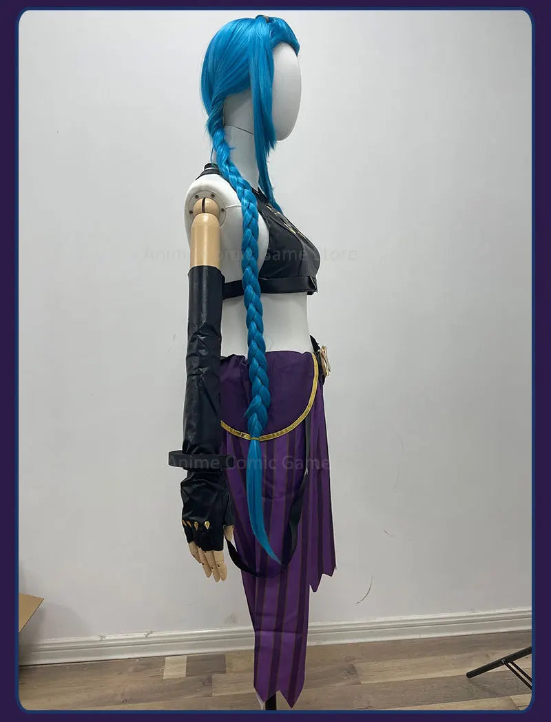 LOL Arcane Jinx Cosplay Costume Outfit