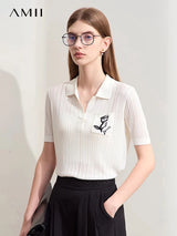 Women's Jacquard Pocket Knit Sweater