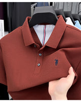 Men Cotton Embroidered Polo Shirt