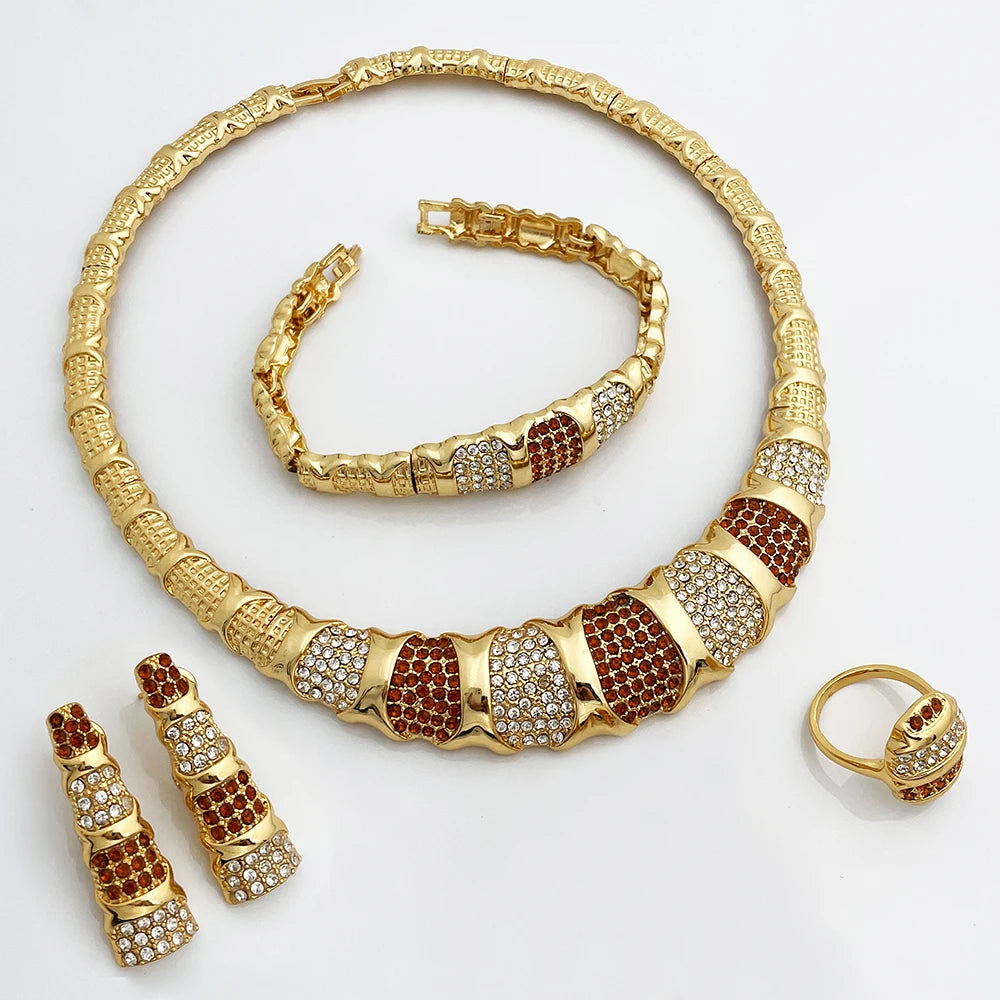 Dubai 18K Gold Plated Jewelry Set