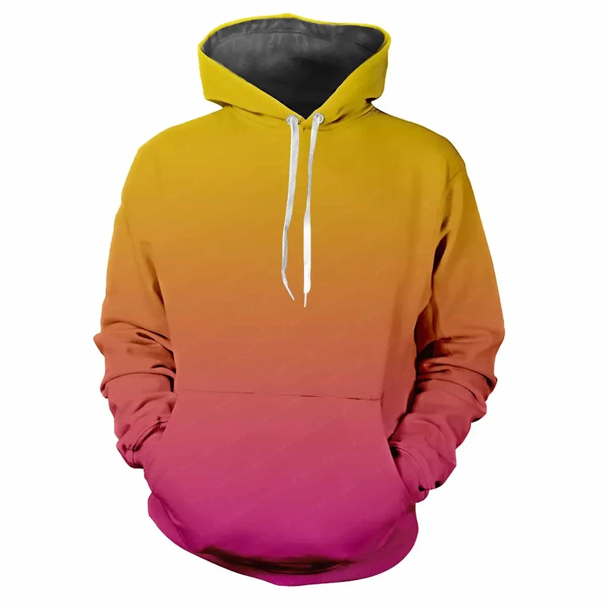 Men’s Gradient 3D Print Hoodie