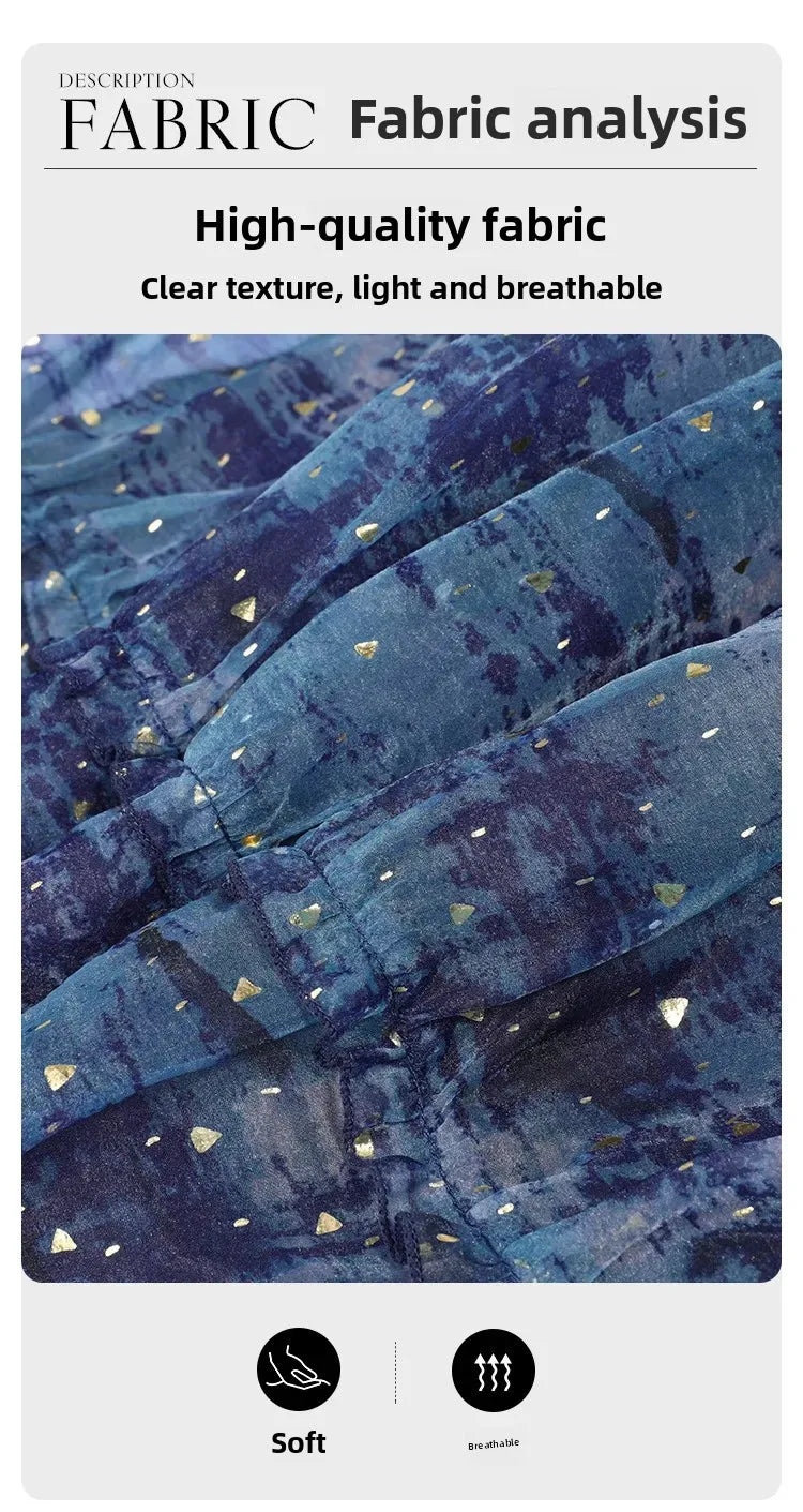 Close-up of high-quality blue fabric with a clear texture, featuring soft and breathable characteristics.