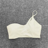 Women Single Strap Yoga Sports Bra