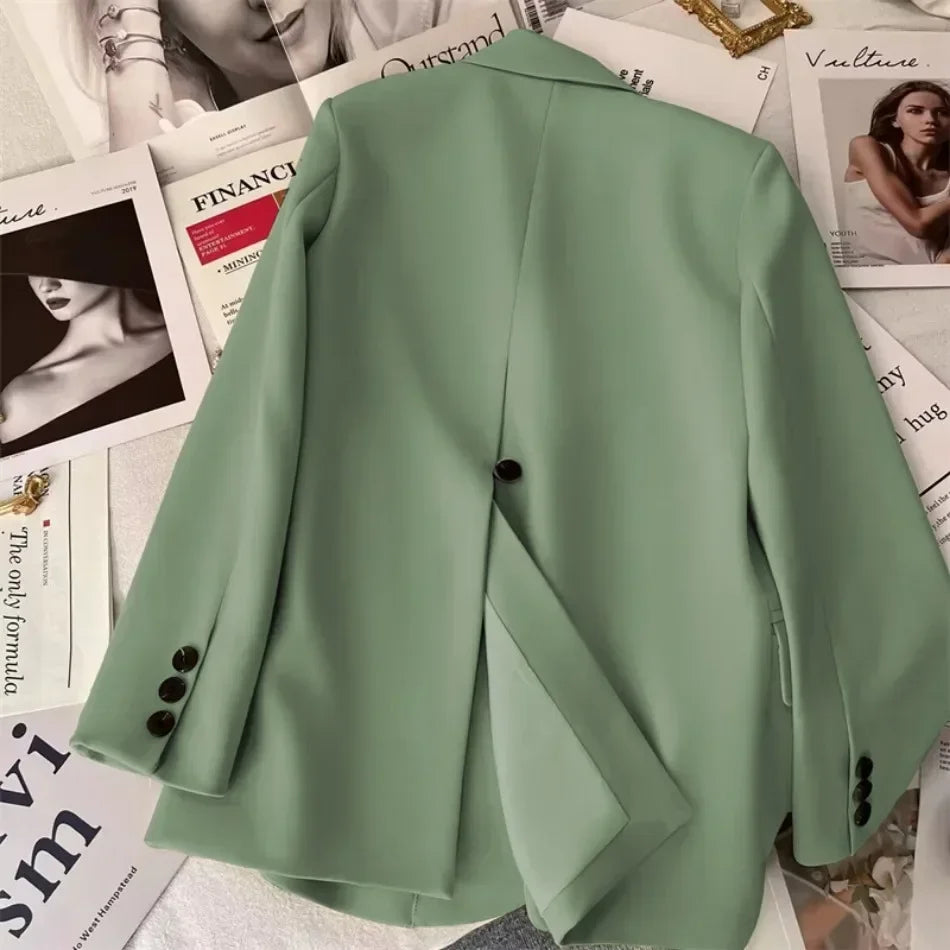 TrendyCore™ – Streetwear Office Blazer (Long Sleeve, Korean Fit, 2025 Vibe)