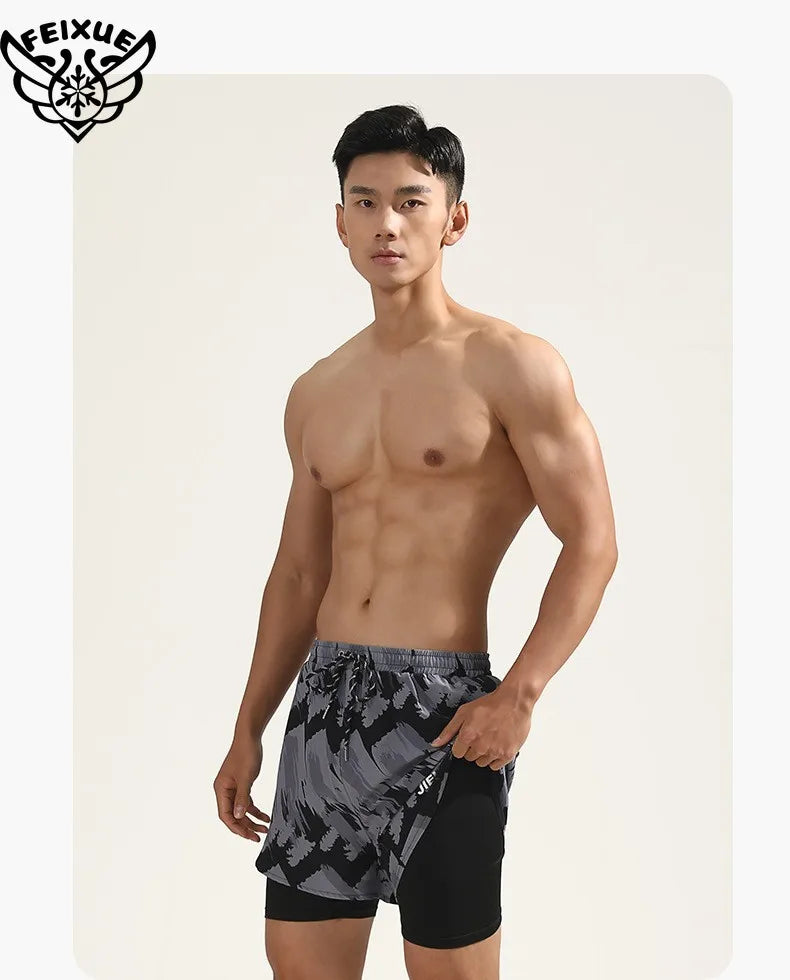 Men's Plus Size Beach Swim Shorts