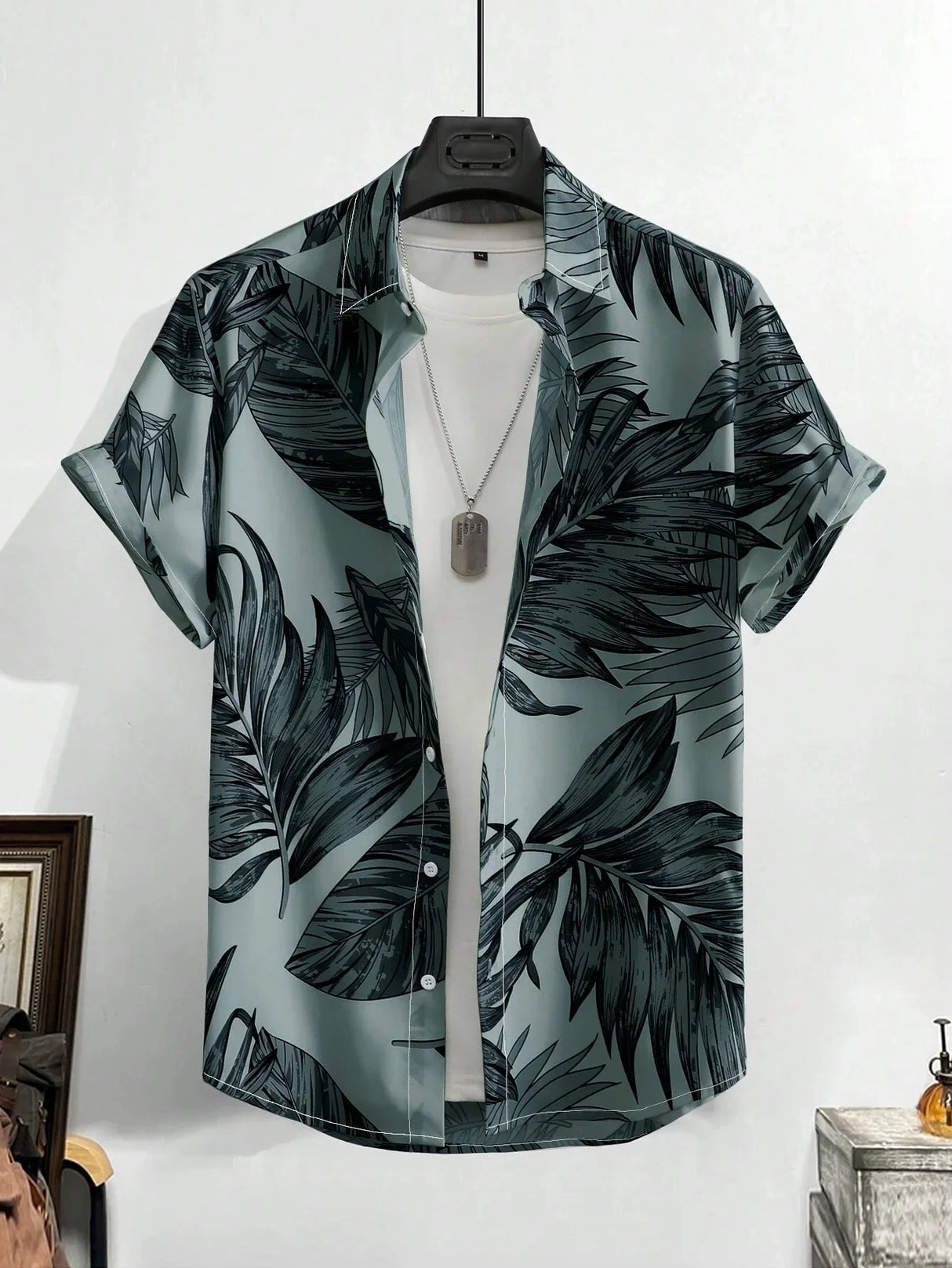 Men Tropical Hawaiian Shirt