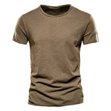 Men Cotton O-Neck Summer T-Shirt